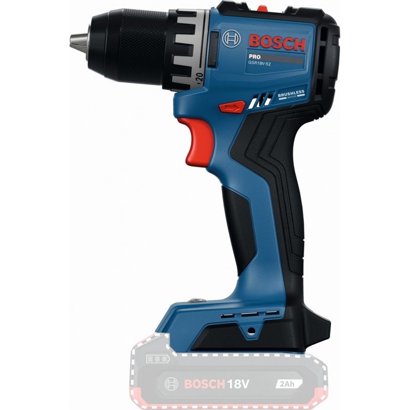 Akumulátorový vŕtací skrutkovač BOSCH PRO GSR18V-52 (0.601.9S0.020)
