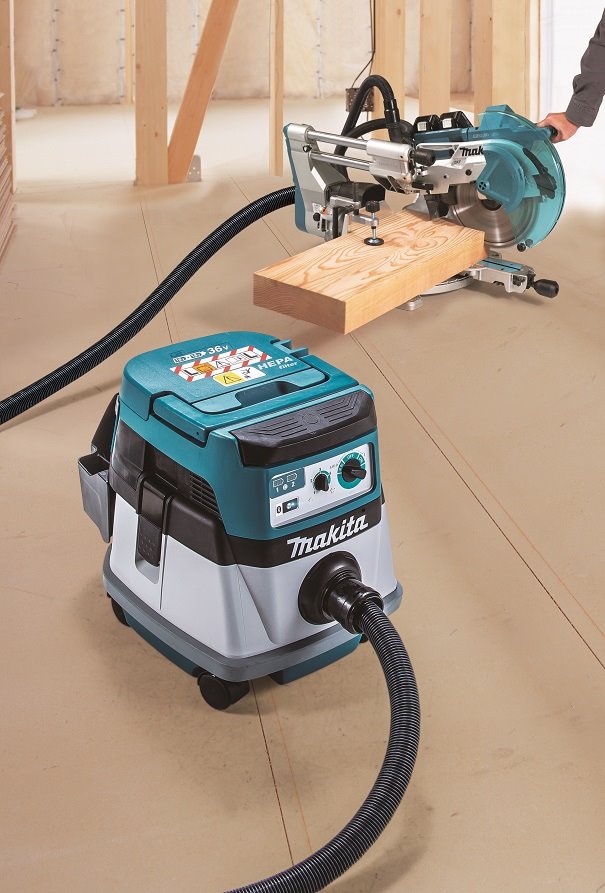 Akumulátorový vysávač Makita DVC157LZX3 s AWS Li-ion LXT 2x18V, bez batérie