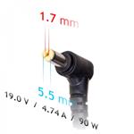 Akyga AK-ND-43 do auta 19V/4.74A 90W 5.5x1.7mm