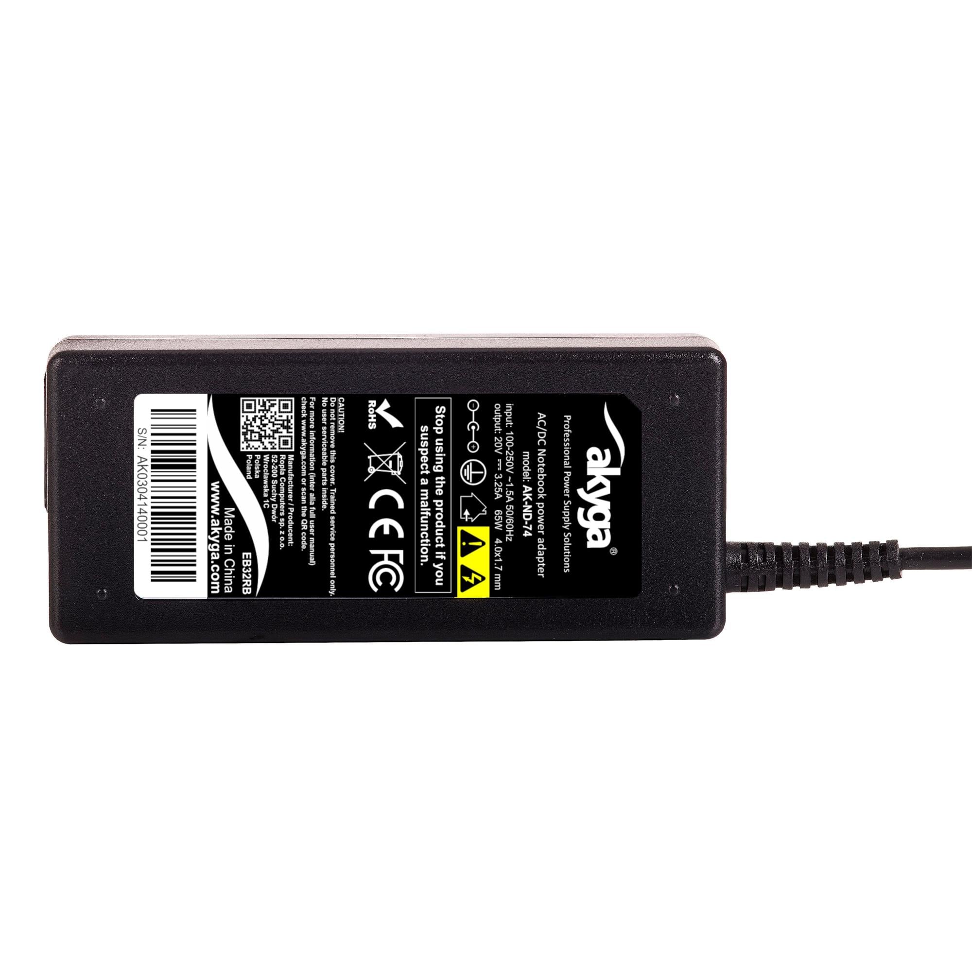 Akyga AK-ND-74 20V/3.25A 65W 4.0x1.7 mm