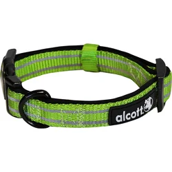 Alcott reflexní obojek pro psy, Adventure, zelený, velikost L