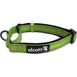 Alcott Reflexní obojek pro psy, Martingale, zelený, velikost M