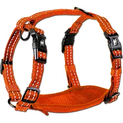 Alcott reflexní postroj pro psy, oranžový, velikost L
