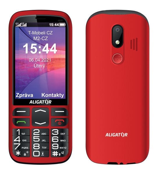 Aligator A830 červený + nabíjací stojan