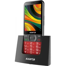 Aligátor A900 GPS Senior červený + stolná nabíjačka A900R