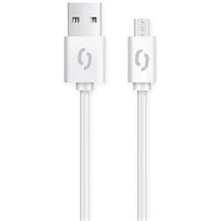 Aligator kabel micro USB, 1m, bílý DAKA002 - Kabely + redukce