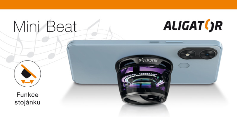 Aligator Mini Beat Bluetooth, černý