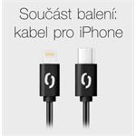 ALIGATOR PD 20W rýchlonabíjačka USB-C s káblom USB-C/Lightning(iPhone), čierna