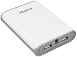Aligator Powerbank PB100, se svítilnou 10400mAh, bílá