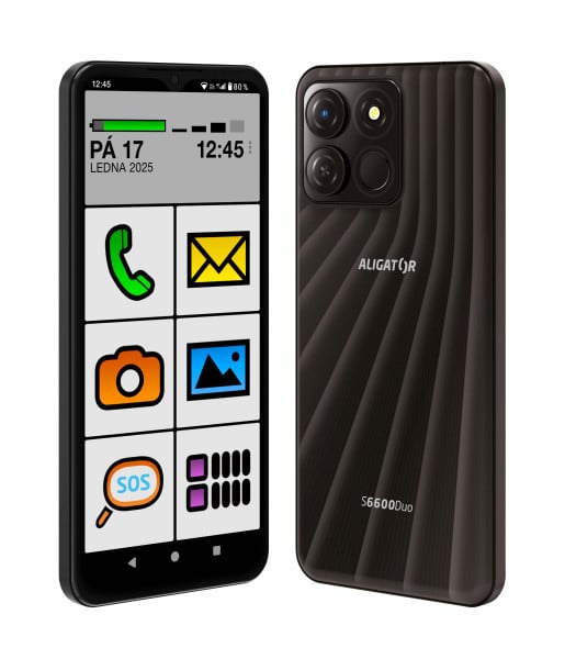 ALIGATOR S6600 Senior 4+64GB černý
