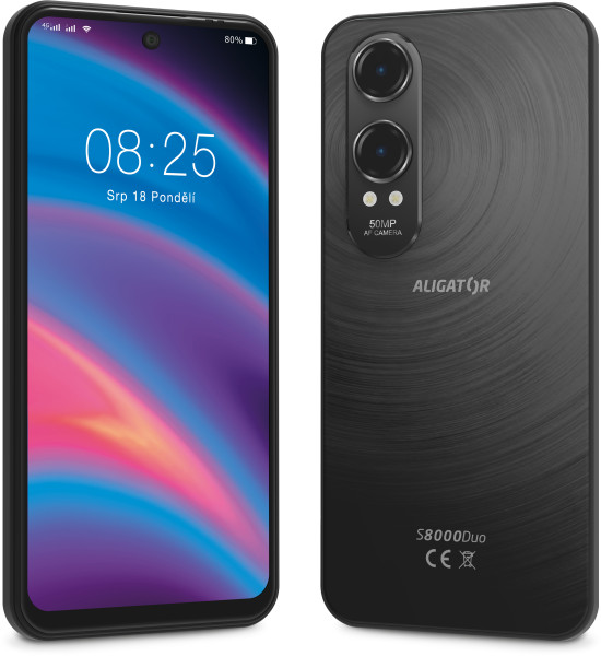 ALIGATOR S8000 Duo 4+128 GB čierna