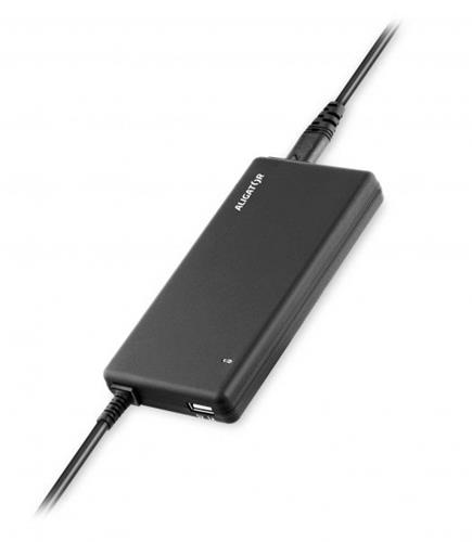 Aligator univerzální adaptér k notebooku 90W s USB výstupem a 16 výměnnými konektory, ultra tenký