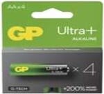 Alkalická batéria GP Ultra Plus AA (LR6), 4 ks