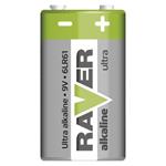 Alkalická baterie RAVER 9V (6LF22) 1Ks
