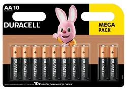 Alkalické batérie Duracell Basic, 10 ks (AA)