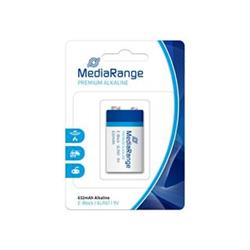 Alkalické batérie MediaRange Premium E-block 9V blister 1ks/balenie