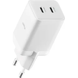 Allity GaN PD QC ATC-01-45WCC 2x USB-C 45W biela