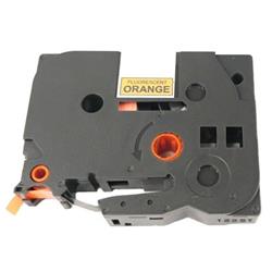 Allprint pro Brother TZE-B31, 12mm x 5m, černý tisk / signálně oranžový podklad  
