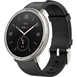 Amazfit Active 2, kožený náramek, černá