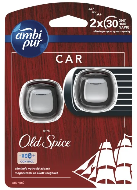 AmbiPur Car Osvěžovač Jaguar Old Spice, 2 x 2 ml
