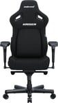 Anda Seat Kaiser 4 XL Čierna ľanová tkanina