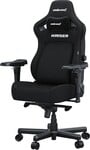 Anda Seat Kaiser 4 XL Čierna ľanová tkanina