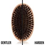 Angry Beards Gentler - dřevěný kartáč na vousy (měkčí štětiny)