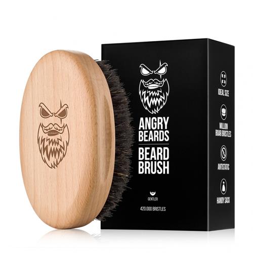 Angry Beards Harden - drevená kefa na fúzy (tvrdšie štetiny)