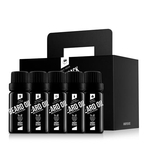 Angry Beards Sada olejů na vousy (5x10 ml)