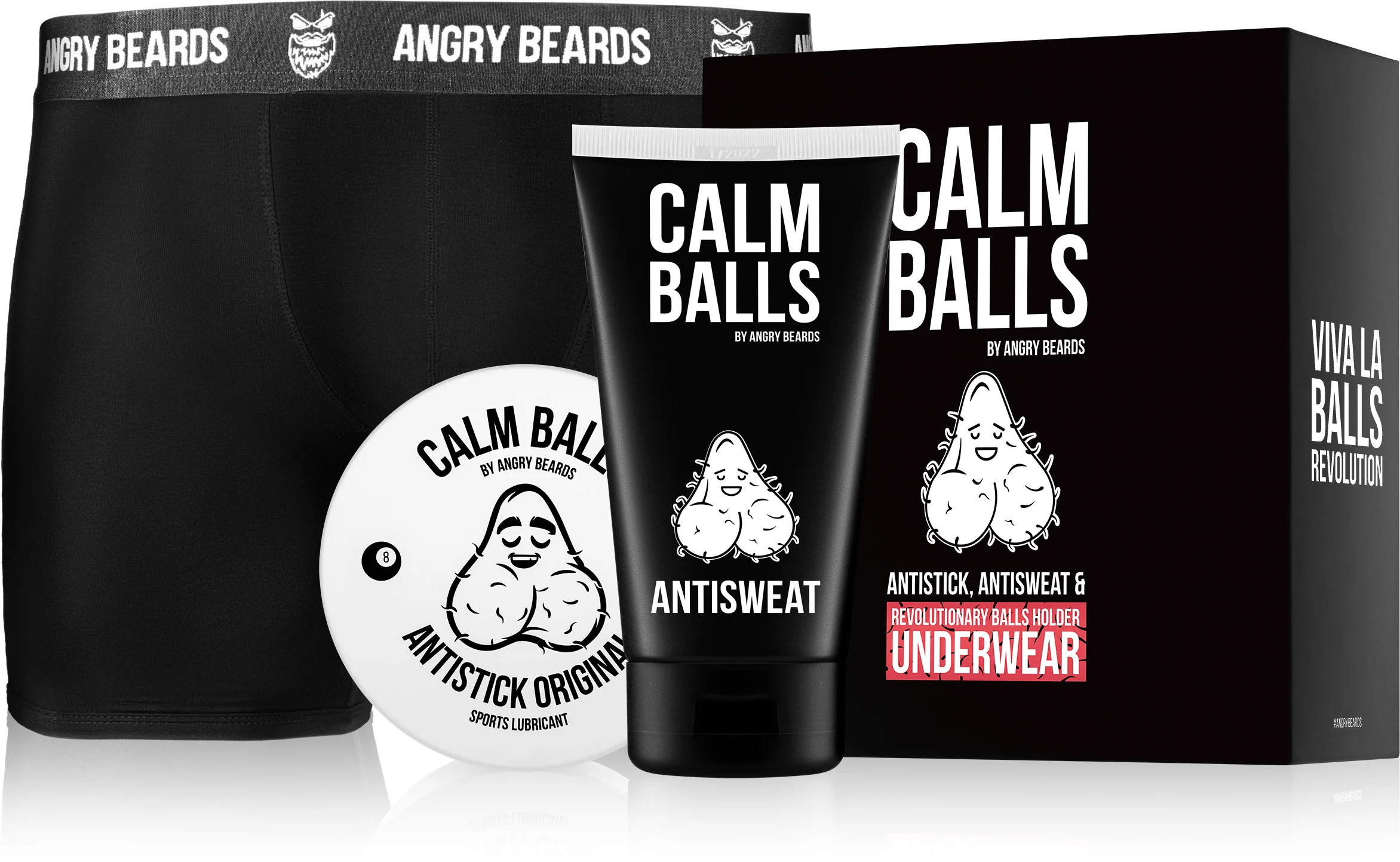 Angry Beards Set Antistick, Antisweat a veľkosť šortiek. L