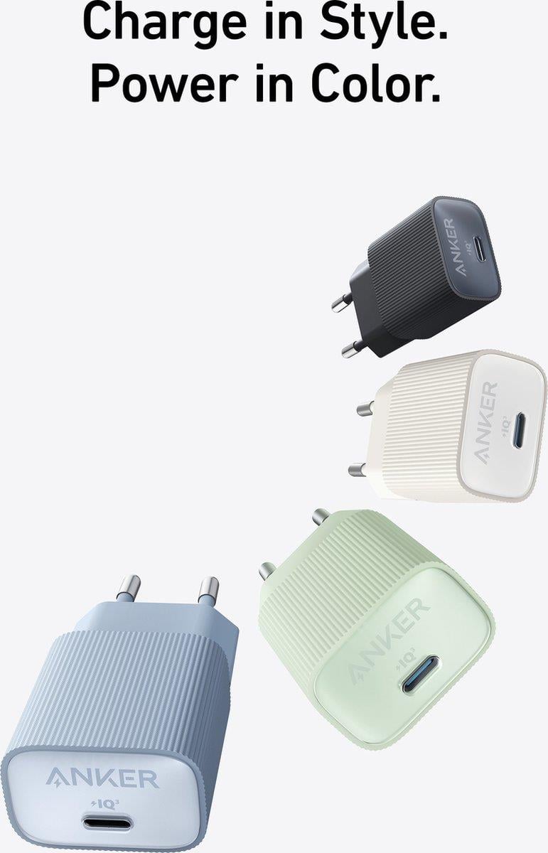 Anker 511 Nano 4 30W nabíjačka USB-C zelená