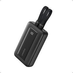Anker Power Bank 10000mAh, 30W, s USB-C a Lightning kabelem, černá