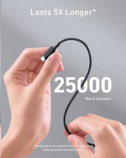 Anker PowerLine III USB-C - USB-C 100W 2.0 Cable 1,8m