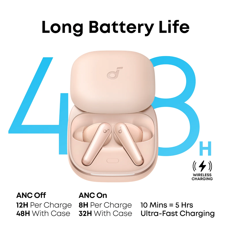 Anker soundcore Liberty 5 Bluetooth slúchadlá ružové