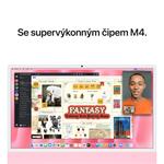 Apple iMac 24" M4 čip 10jadrový CPU/10jadrový GPU,16 GB,512 GB SSD,Ružový