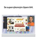 Apple iMac 24" M4 čip 10jadrový CPU/10jadrový GPU,24 GB,512 GB SSD,Strieborný