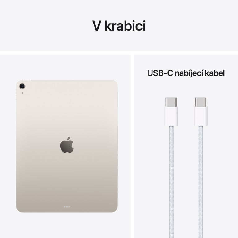 Apple iPad Air M4 13" Wi-Fi 128 GB, hviezdne biely