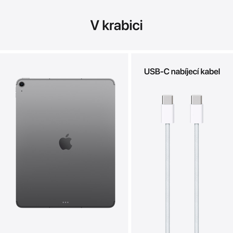 Apple iPad Air M4 13" Wi-Fi + Cellular 128 GB, sivý