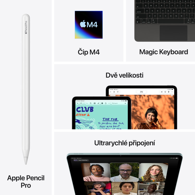 Apple iPad Air M4 13" Wi-Fi + Cellular 512 GB, fialová