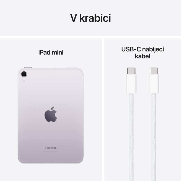 Apple iPad mini Wi-Fi + Cellular 512 GB - Fialový (2024)