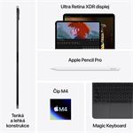 Apple iPad Pro M4 2024 11" Wi-Fi + Cellular 1TB Strieborné sklo s nanotextúrou (MWRQ3HC/A)