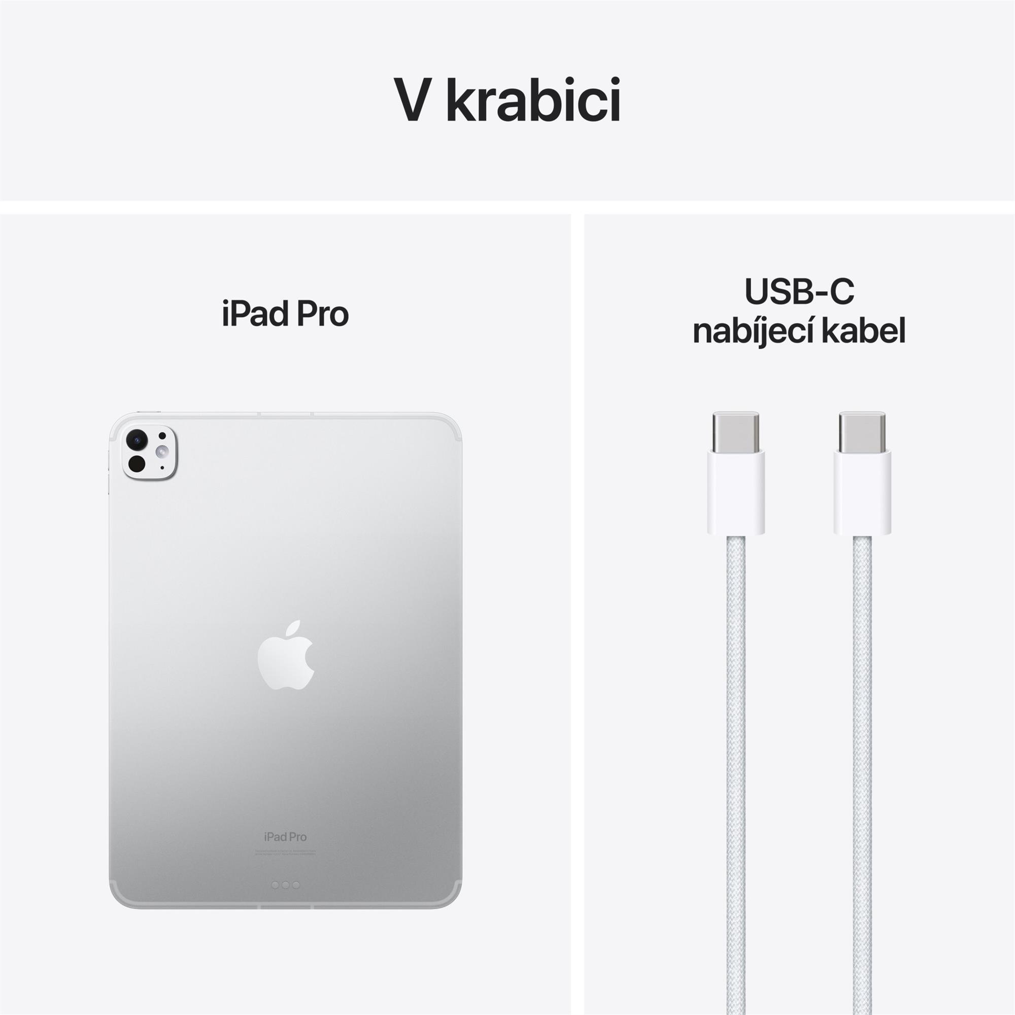 Apple iPad Pro M4 2024 11" Wi-Fi + Cellular 512 GB strieborný (MVW43HC/A)