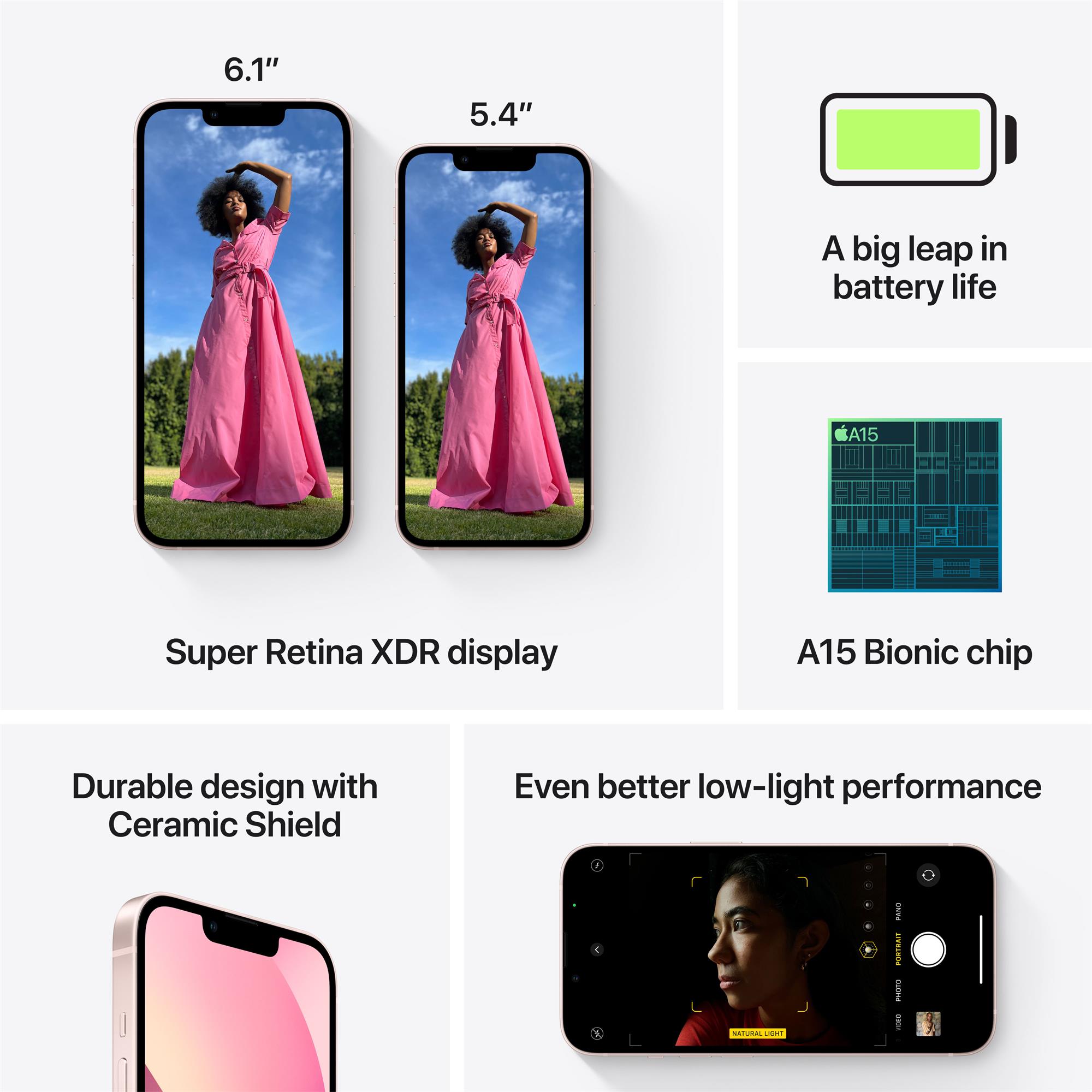 Apple iPhone 13 128GB Pink (mlph3cn/a)