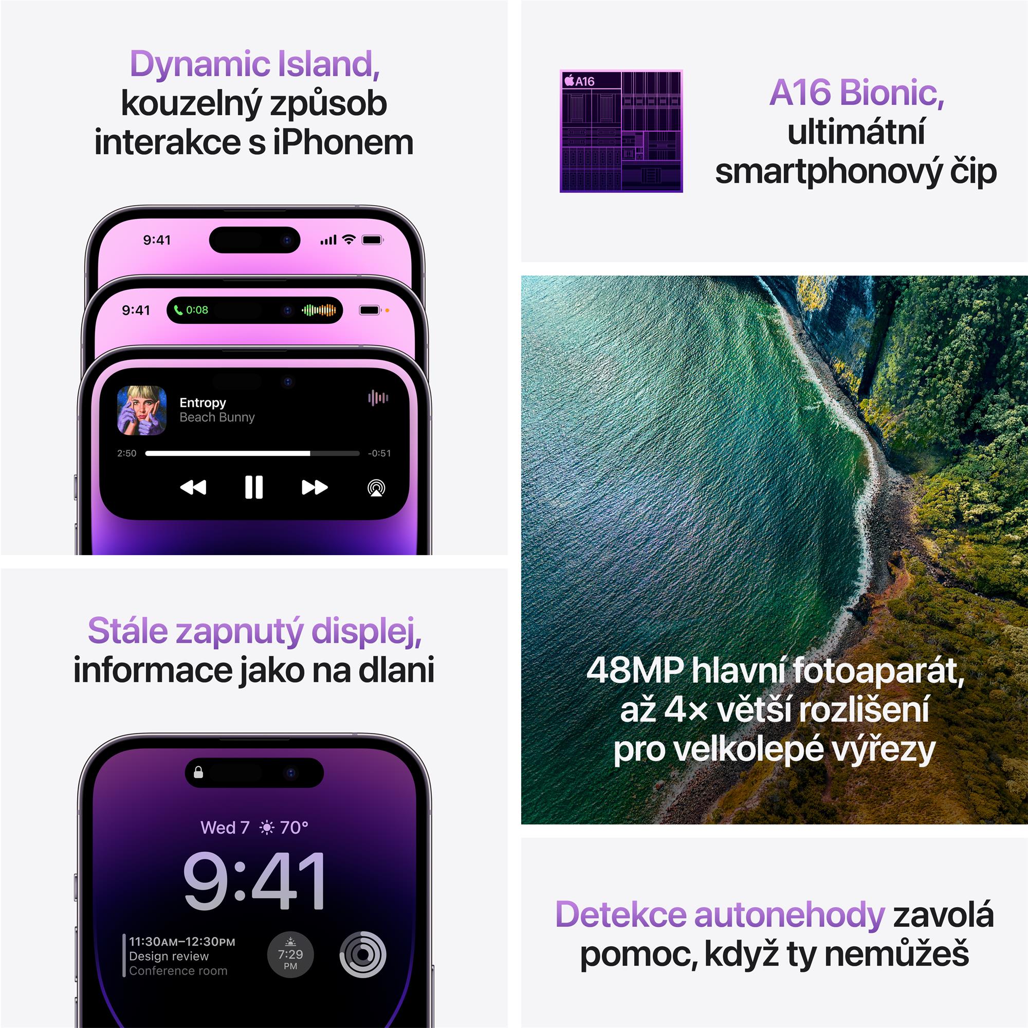 Apple iPhone 14 Pro Max 1TB Deep Purple (mqc53yc/a)