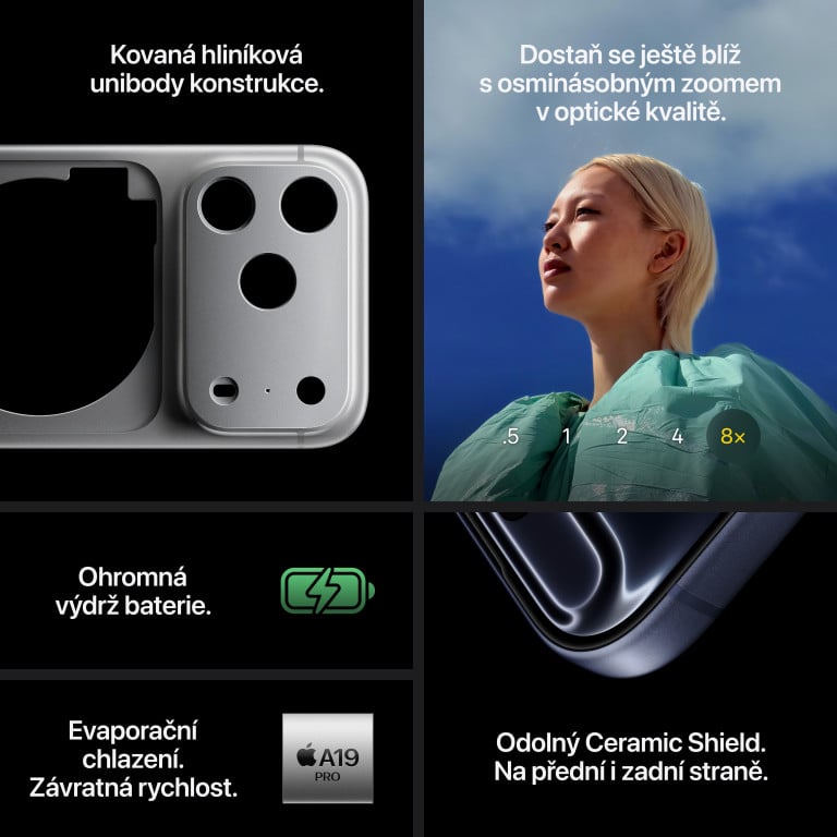 Apple iPhone 17 Pro 1TB stříbrná
