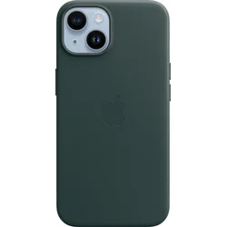 Apple iPhone kožený kryt s MagSafe na iPhone 14, piniově zelený