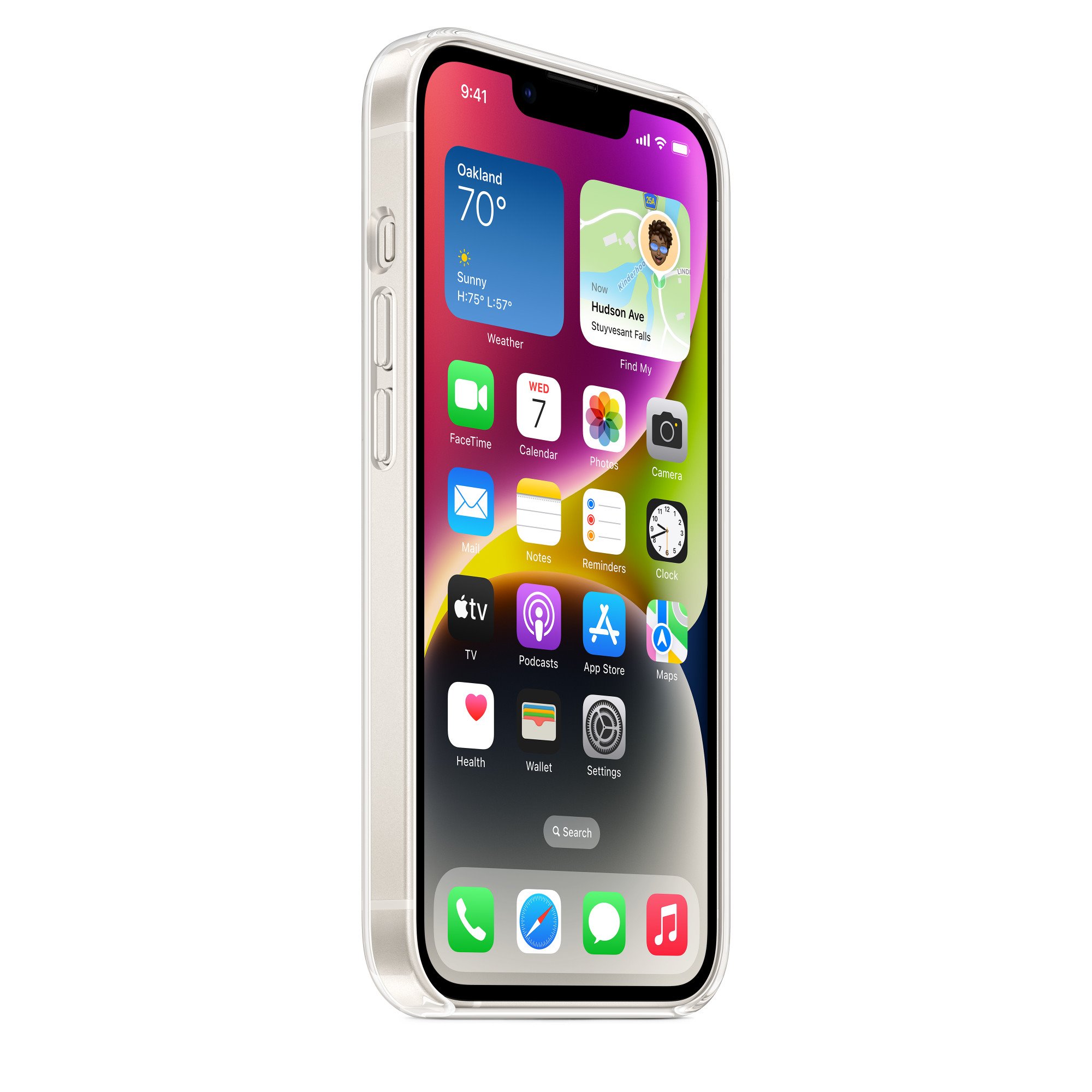 Apple iPhone průhledný kryt s MagSafe na iPhone 14