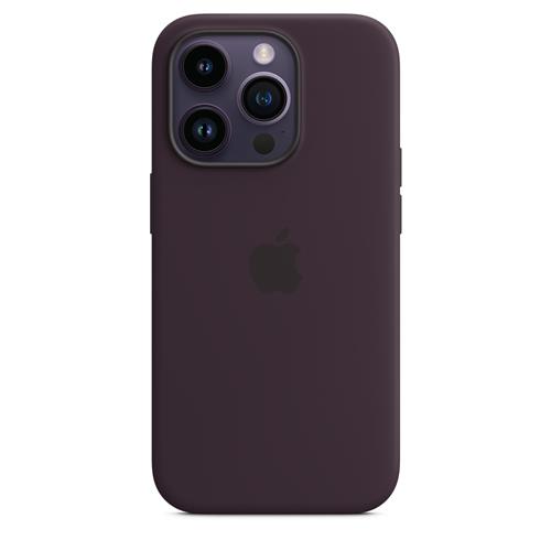 Apple iPhone silikonový kryt s MagSafe na iPhone 14 Pro, bezinkově fialový