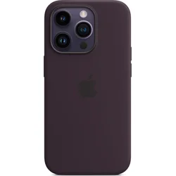 Apple iPhone silikonový kryt s MagSafe na iPhone 14 Pro, bezinkově fialový