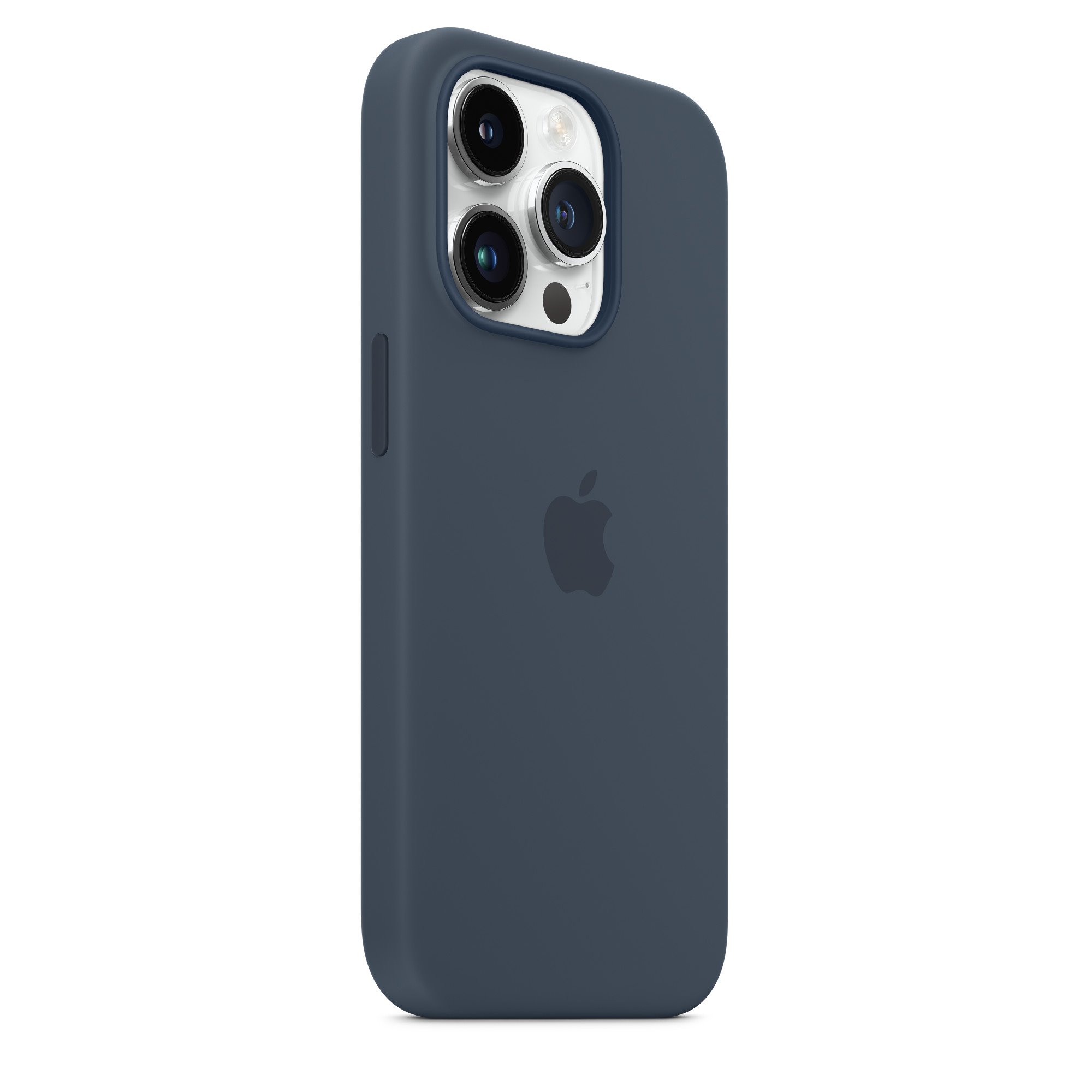 Apple iPhone silikonový kryt s MagSafe na iPhone 14 Pro, bouřkově modrý